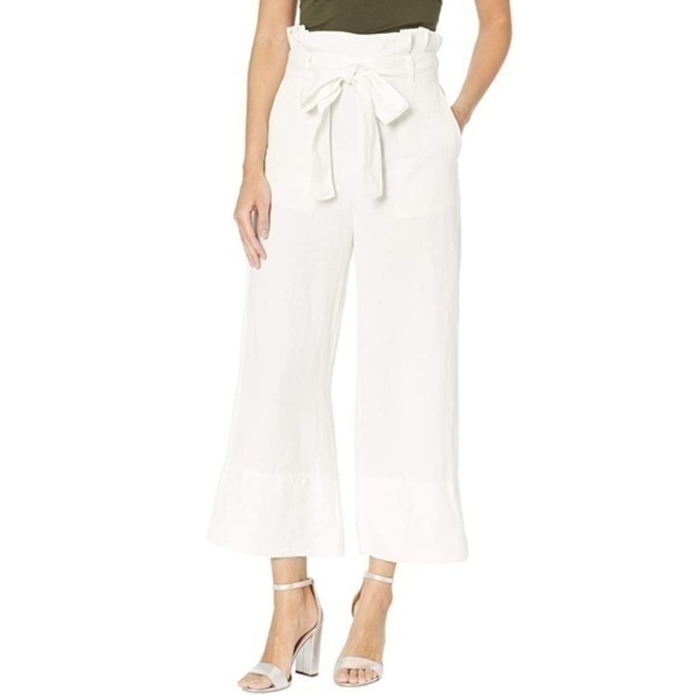 BLANK-NYC Women's Linen Belted Pants in Alpine